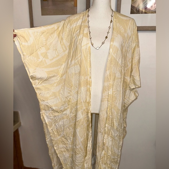 SONOMA Ivory Off White Flowy Long Kimono Coverup - Picture 3 of 8
